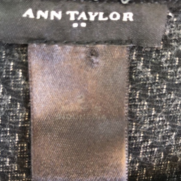 Ann Taylor Black and Cream Striped Mini Dress  Size 2 - Picture 10 of 12